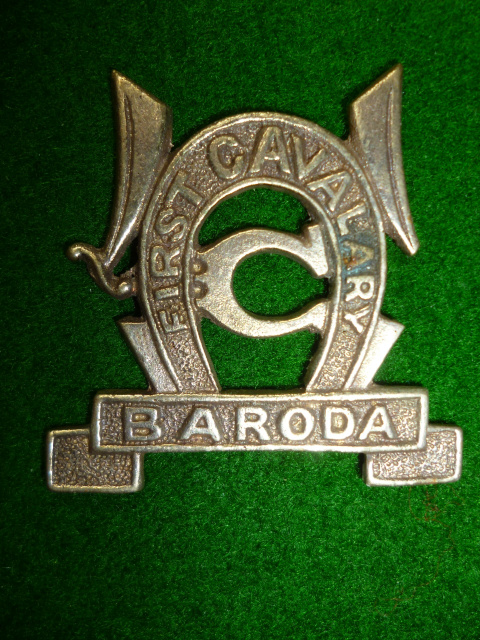 First Baroda Cavalry Cap Badge